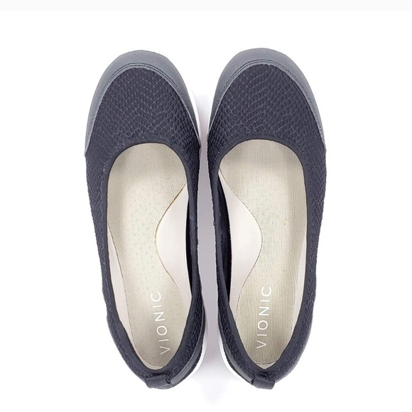 Vionic Shoes | Vionic Sena Black Slip On Ballet Flat Casual Shoes | Poshmark
